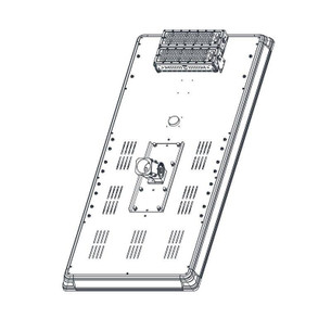 ENSA SSL-B 60W solar motion LED street light bottom view schematic diagram