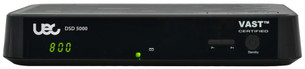 UEC DSD5000 VAST™ Twin Tuner Satellite Set Top Box Front