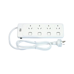 Top view of Hills Antenna 09H4PBSW 4-Way White Power Board Individually Switched with Overload Protection