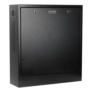 Datatek 24SECCAB-BLK CCTV System Security Cabinet Front Angle