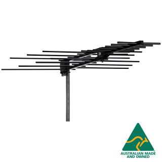 Hills Antenna 01TBUV7-4G Tru-Band 7-Element UHF/VHF Black Arrow 4G Antenna