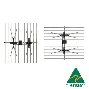Australian Made Tru-Max 18 4G antenna with Boomlock elements and LTE filter