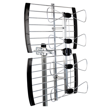 Skyline QPA36v2 high gain phased array UHF antenna in silver for fringe TV reception
