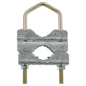 Durable FB602392 galvanised saddle clamps and zinc-plated U-bolts 