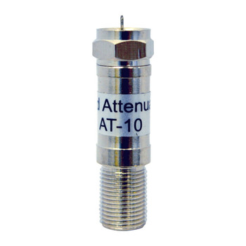 BC87186 10dB attenuator nickel-plated body with power-pass design