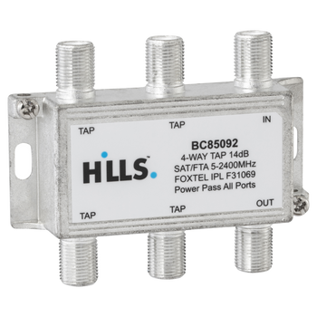 Genuine Hills Antenna BC85092 12dB Tap showing F-type ports