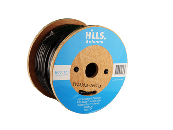 Hills Antenna RG6 Quad Shield 30 m handy reel BC85120