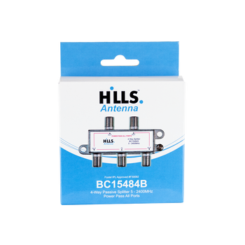 Genuine packaging box of Hills Antenna 4-Way Passive Splitter