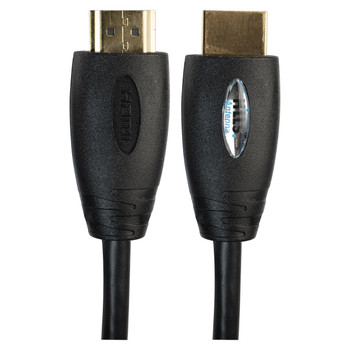 Close-up of Hills Antenna Premium Certified HDMI Cable with gold connectors