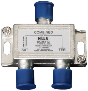 Hills Antenna BC85113 FTA/SAT 2.4GHz diplexer Foxtel approved F31078