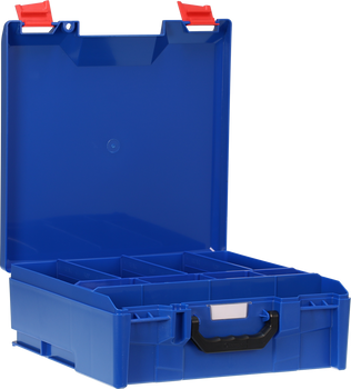 StorageTek Case Large ABS Lid c/w dividers-Blue