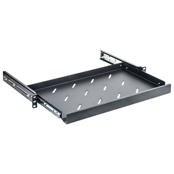 Datatek 1RU keyboard tray showing 300x450mm usable dimensions