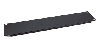 Datatek 2U metal rack mount blanking plate in black for 19-inch data cabinet