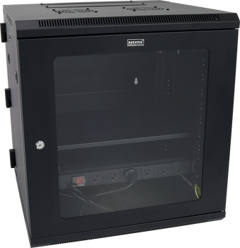 DataTek 12U 600mm swing wall cabinet fully loaded Australia