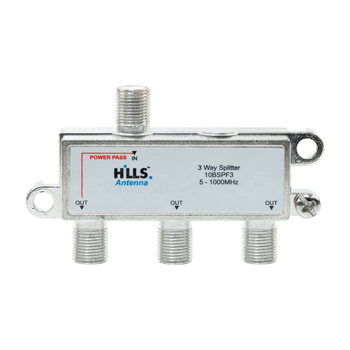 Hills Antenna 3-Way F-Type Splitter 10BSPF3 for splitting antenna feed to three home TVs