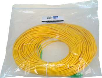 Digitek 50M SC-APC simplex patch lead in poly bag with label, 9/125μm OS2 fiber with 1-year warranty