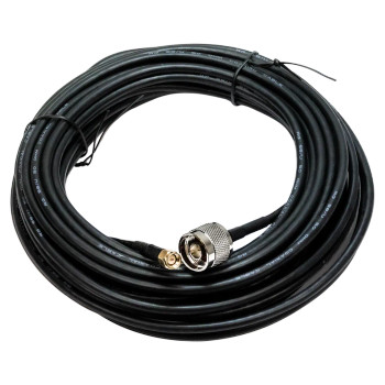 Hills Antenna 10M RG58 black coaxial cable with N-Type to SMA male connectors