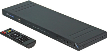 ProquipDigital 17HCONV showing multiple inputs and HDMI/coaxial outputs, up-scaling SD to 1080p with Colour Eye technology