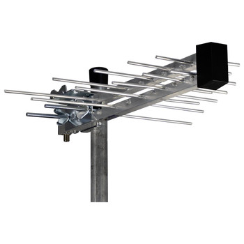 Digitek Mini UHF Log Periodic antenna in silver aluminum for Band 4/5 digital TV reception