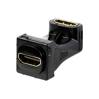 Durable black Digitek HDMI insert with tool-free snap-fit for easy home theater AV upgrade