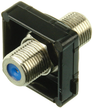 Durable black Digitek 3GHz insert with machined threads for easy free-to-air AV wallplate upgrade showing F-Type Female 