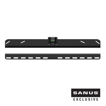 Sanus VLL61 fixed TV wall mount front view with integrated level adjustment