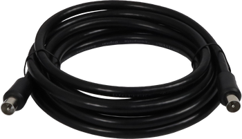 Digitek 3M PAL Male to PAL Male Quad Shield Coaxial Fly Lead Black