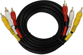 Digitek 3x RCA Male to 3x RCA Male 3m Coaxial Video Lead 06BAVL03CV3 for connecting from player to TV