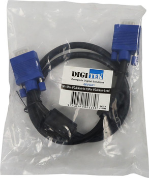 Hang-sell bag packaging of Digitek 06VGA1 1m VGA lead with label
