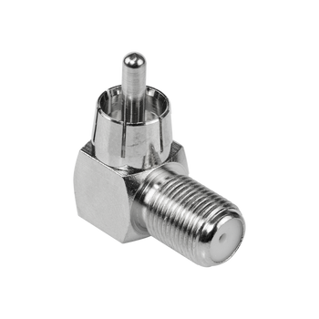 Digitek right-angle RCA male to F female adapter for TV setup