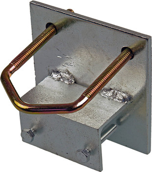 Guyed mast base fixture with hot-dip galvanised finish