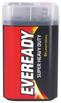 Single Eveready 1209 Carbon Zinc Super Heavy Duty 6V lantern battery