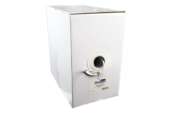 Digitek 300m white 6-core security cable box reel for alarm system wiring