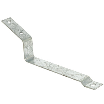 Close-up of Digitek 3mm galvanized Z bracket hardware for TV aerial alignment