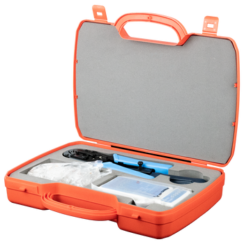 Hanglong Tools HT-K3044 complete 4P 6P 8P network tool kit in open carry case