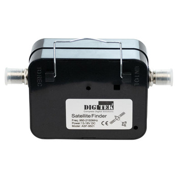 Pocket satellite dish alignment tool Digitek ASF‐9501 rear view