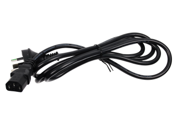 Safe 1.8m IEC power lead for home or office electronics