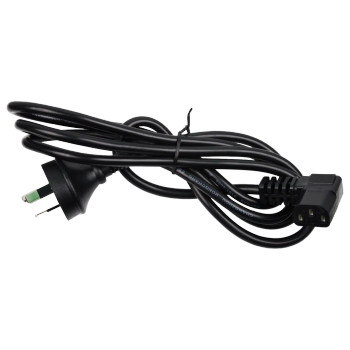 1.8m IEC power cable with right-angled connector 