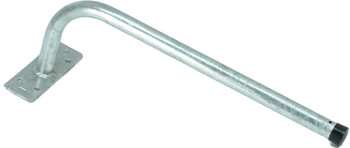 Digitek 600mm curved fascia bracket with pre-drilled hole for pig tail