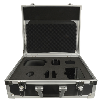 Ajax security system presentation case opened without devices view