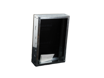 Interior of Digitek 27MR1812U-4 with AS1795/IEC60893 undrilled insulating panel, ideal for custom electrical wiring setups