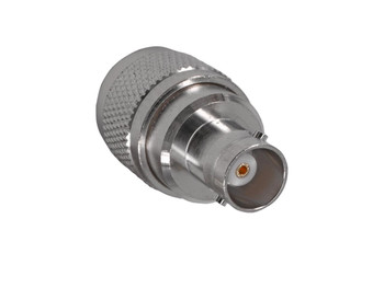 Side view of the durable Hills Antenna UHF to BNC adaptor with low VSWR specs, ideal for 50 Ohm CB radio or TV signal extensions