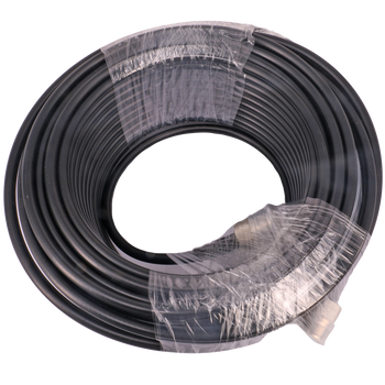 Roll of the black UV-stabilised 25-metre LL240 coax cable with N female connectors, ideal for monumental antenna or radio extensions