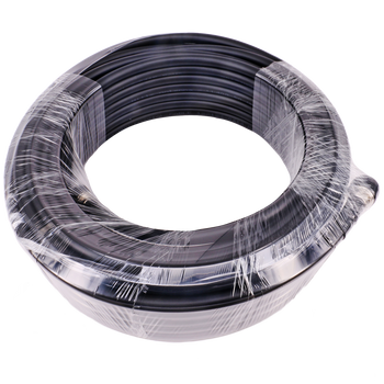 Roll of the black UV-stabilised 20-metre LL400 coax cable with N male connectors, ideal for long antenna or radio links