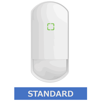 Indoor security motion detector with pet immunity