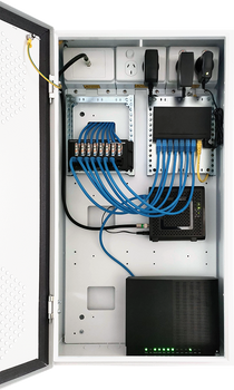 Hills Antenna Home Hub Enclosure – Flexible NBN, Data, AV & TV Enclosure, White Powder-Coated