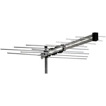 Metropolitan 01ACLP34FB UHF/VHF log periodic antenna in silver aluminum for digital TV