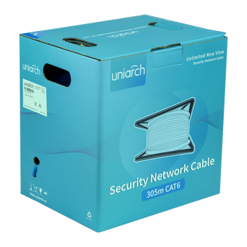 Uniarch CAT6 03A404T07C Security Network Cable Blue 305m