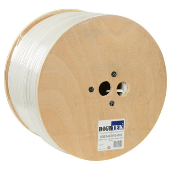 Digitek 7 Core 14/0.20mm shielded security cable 500M white spool