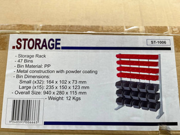 Bulk Bin Storage Rack - 47 Bins